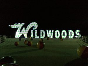 The Wildwoods Amusement Park projects seasonal designs with gobo projection to promote social media sharing. 