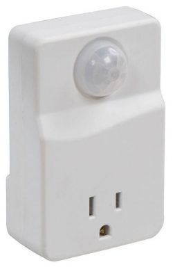 Standard motion activated electrical outlet