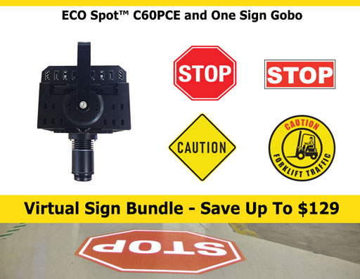 Virtual Sign 3’ to 6’ Industrial Environments (C60PCE)