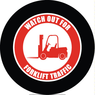 Watch Out for Forklift Traffic Gobo Projection, safety projection Watch Out for Forklift Traffic sign image, warning sign