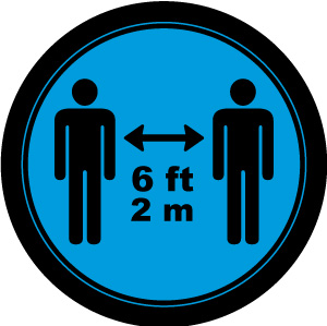 Social Distance Gobo, Social Distancing Sign, Covid-19, Coronavirus signage