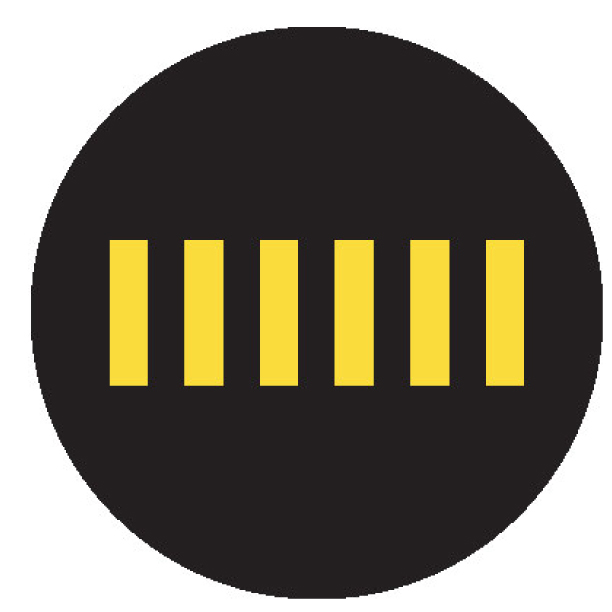 Black and Yellow Crosswalk Gobo, Sign Gobo Projection, safety projection crosswalk sign image, warning sign