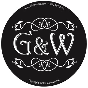 Wedding Gobo Glass  - WGBW-10