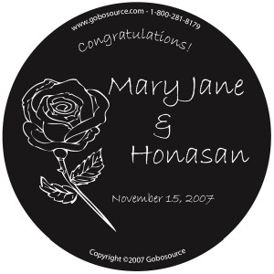 Wedding Gobo Glass  - WGBW-22