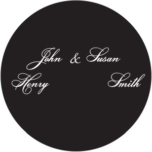 Wedding Gobo Glass - WGBW-39