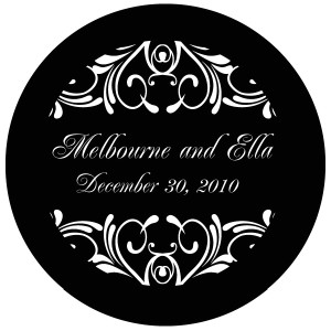 Wedding Gobo Glass WGBW-51 Majestic