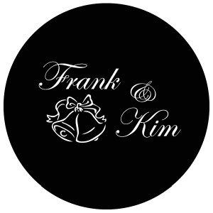 Wedding Gobo Glass WGBW-56 Edwardian Script