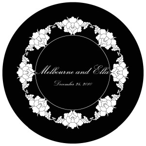 Wedding Gobo Glass WGBW-67 Vivaldi Italic