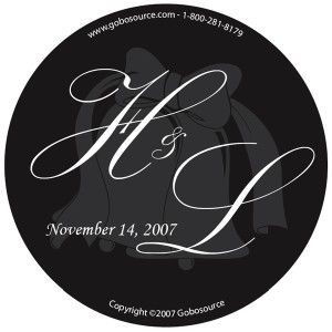 Wedding Gobo Grayscale - WGGS-01