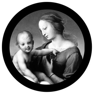 Mother and Child GS - GSG N1191-gs - Holiday Gobo - BW