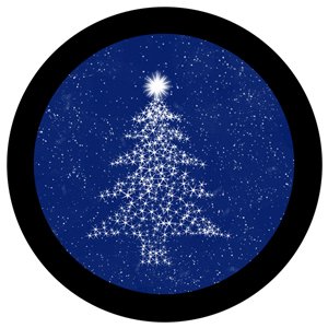 Stylized Christmas Tree 3 - GSG N1017-1c - Holiday Gobo - Color