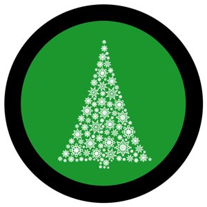 Stylized Christmas Tree 2 - GSG N1018-1c - Holiday Gobo - Color