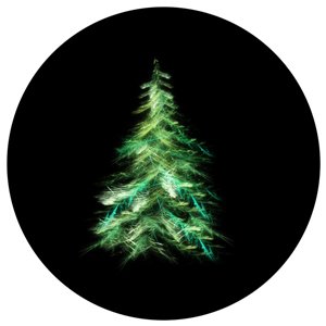 Green Christmas Tree - GSG N1035-fc - Holiday Gobo - Color