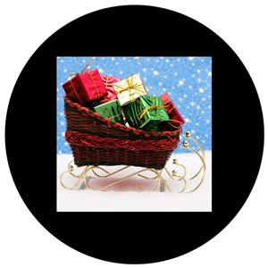 Sleigh Full of Presents - GSG N1036-fc - Holiday Gobo - Color