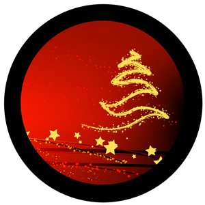Celestial Christmas Tree - GSG N1045-fc - Holiday Gobo - Color