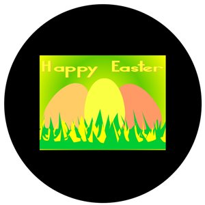 Easter Card - GSG N1068-fc - Holiday Gobo - Color