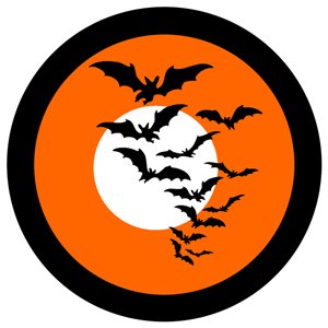 Moonlit Bats - GSG N1072-2c - Holiday Gobo - Color