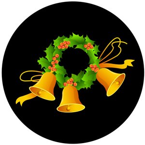 Christmas Wreath - GSG N1089-fc - Holiday Gobo - Color