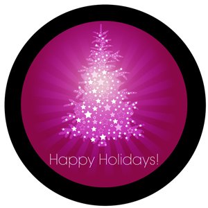 Purple Christmas Tree - GSG N1091-2c - Holiday Gobo - Color