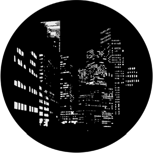 City Nightscape - RSS 71012 - Stock Gobo Steel