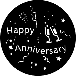 Happy Anniversary - RSS 71061 - Stock Gobo Steel