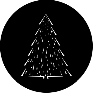 Christmas Tree C - RSS 73633 - Stock Gobo Steel