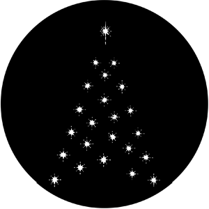 Christmas Tree D - RSS 73634 - Stock Gobo Steel