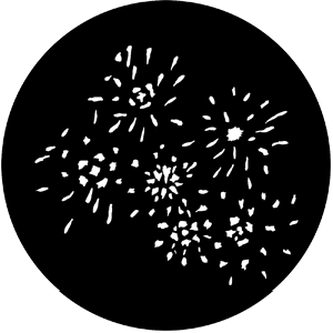 Fireworks 3D - RSS 73654 - Stock Gobo Steel