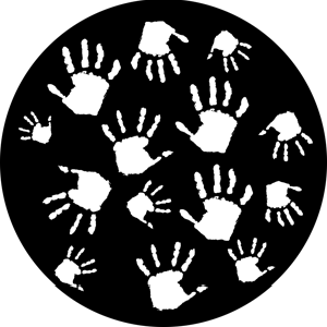 Handprints - RSS 76514 - Stock Gobo Steel