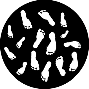 Footprints - RSS 76515 - Stock Gobo Steel