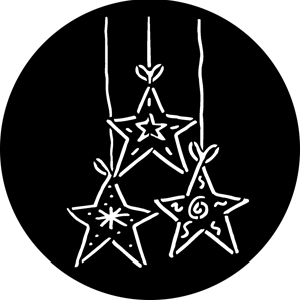 Dangling Stars - RSS 76536 - Stock Gobo Steel