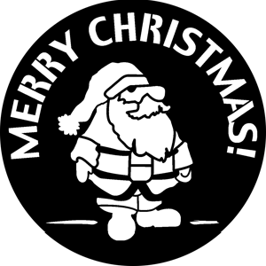 Merry Christmas 2 - RSS 76538 - Stock Gobo Steel