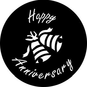 Happy Anniversary 2 - RSS 76548 - Stock Gobo Steel