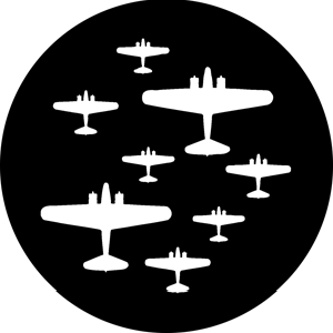 World War Planes 2 - RSS 76560 - Stock Gobo Steel