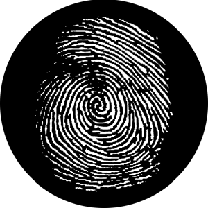 Fingerprint - RSS 76614 - Stock Gobo Steel