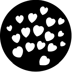 Hearts - RSS 77093 - Stock Gobo Steel