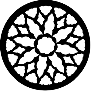 Rose Window 2 - RSS 77145 - Stock Gobo Steel