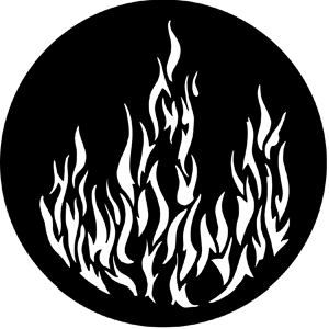 Flames 1 - RSS 77175 - Stock Gobo Steel