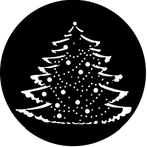 Christmas Tree Complete - RSS 77227 - Stock Gobo Steel