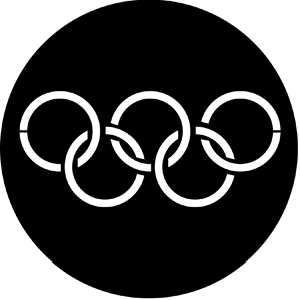 Olympic Rings - RSS 77437 - Stock Gobo Steel