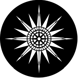 Compass Rose - RSS 77439 - Stock Gobo Steel