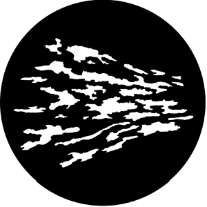 Clouds (Distorted) - RSS 77448 - Stock Gobo Steel