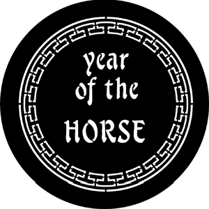 Year Of The Horse - RSS 77652C - Stock Gobo Steel