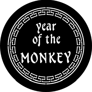 Year Of The Monkey - RSS 77652D - Stock Gobo Steel