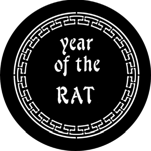 Year Of The Rat - RSS 77652H - Stock Gobo Steel