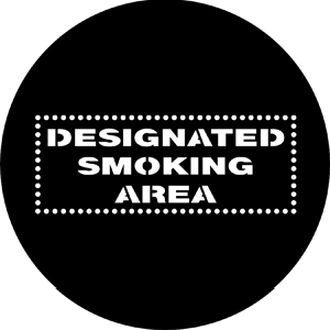 Designated Smoking Area - RSS 77881 - Stock Gobo Steel