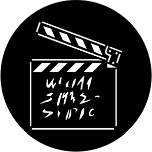 Clapperboard - RSS 77938 - Stock Gobo Steel