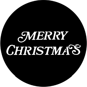 Merry Christmas - RSS 77939 - Stock Gobo Steel