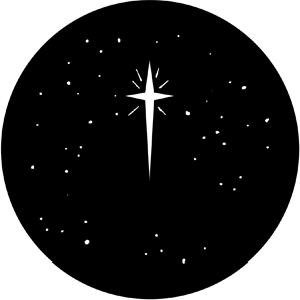 Christmas Stars - RSS 77941 - Stock Gobo Steel