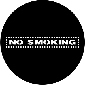 No Smoking - RSS 77970 - Stock Gobo Steel